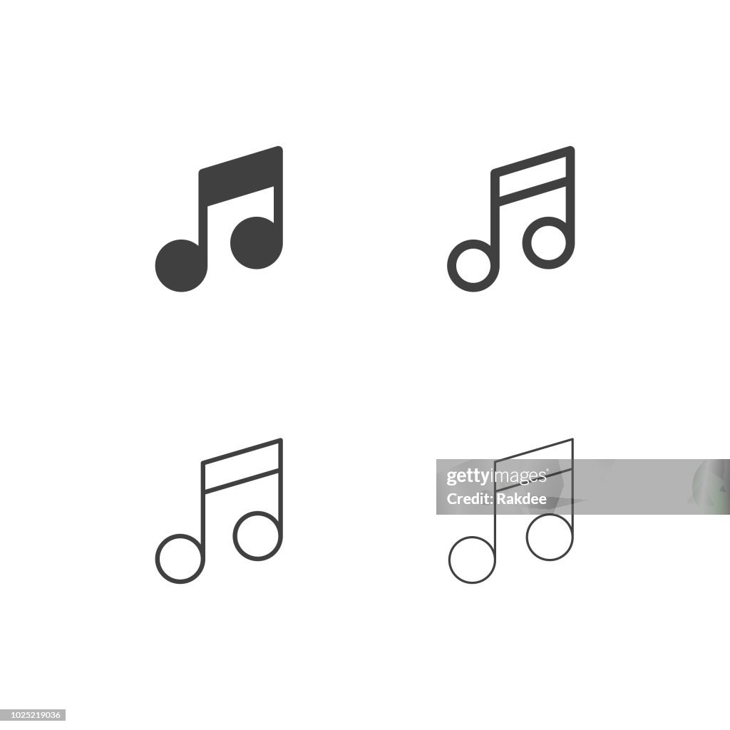 Musical Note Icons - Multi Series