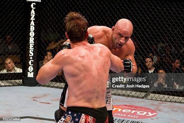 Mark Coleman def. Stephan Bonnar - Unanimous Decision during UFC 100 at Mandalay Bay Events Center on July 11, 2009 in Las Vegas, Nevada.
