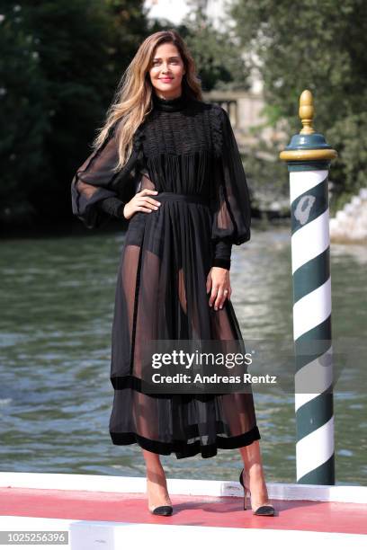 Ana Beatriz Barros is seen during the 75th Venice Film Festival on August 30, 2018 in Venice, Italy.