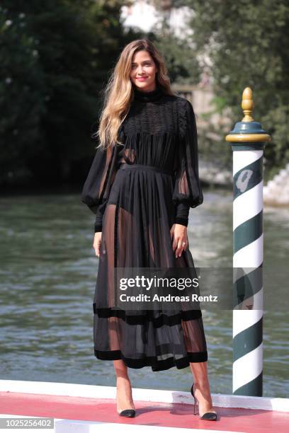 Ana Beatriz Barros is seen during the 75th Venice Film Festival on August 30, 2018 in Venice, Italy.
