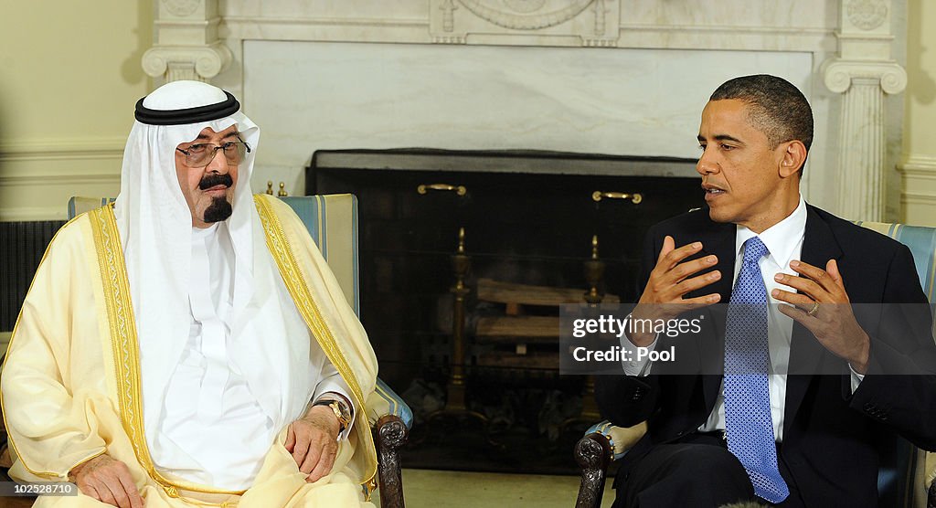 President Obama Meets With Saudi Arabian King Abdullah