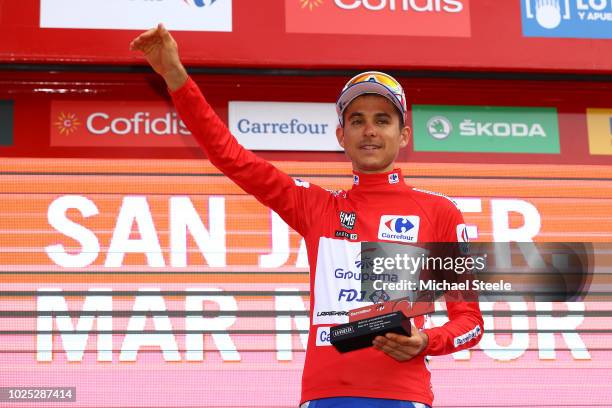 Podium / Rudy Molard of France and Team Groupama FDJ Red Leader Jersey / Celebration / during the 73rd Tour of Spain 2018, Stage 6 a 155,7km stage...