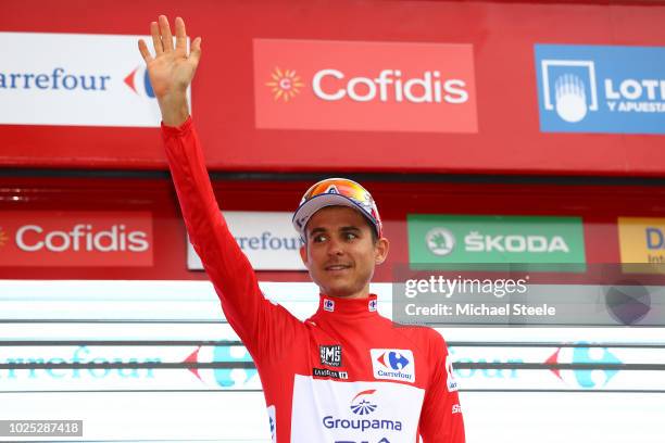 Podium / Rudy Molard of France and Team Groupama FDJ Red Leader Jersey / Celebration / during the 73rd Tour of Spain 2018, Stage 6 a 155,7km stage...