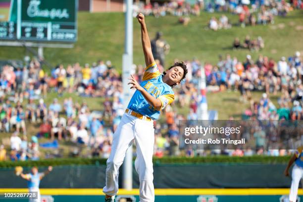 Little League World Series Championship: United States West Ka'olu Holt victorious after defeating Asia-Pacific during Championship game at Howard J....