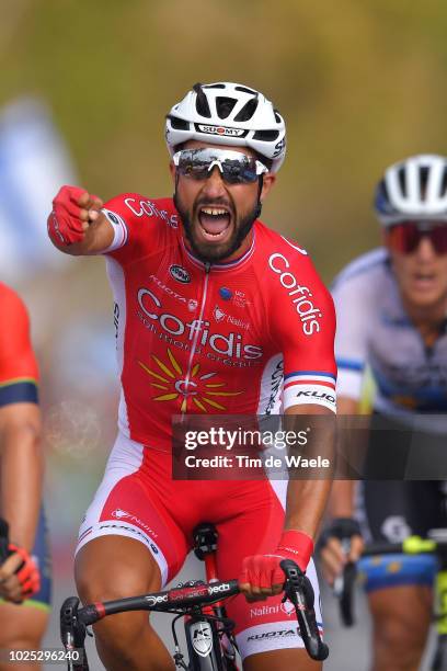 Arrival / Nacer Bouhanni of France and Team Cofidis / Celebration / during the 73rd Tour of Spain 2018, Stage 6 a 155,7km stage from Huercal-Overa to...