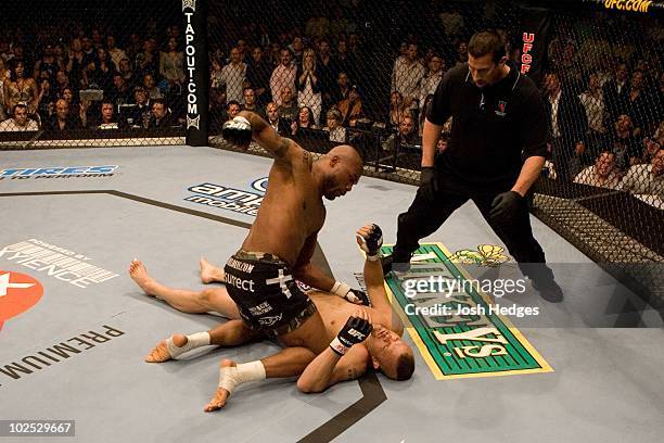 Quinton "Rampage" Jackson def. Chuck Liddell - TKO - 1:53 round 1 during UFC 71 at MGM Grand Garden Arena on May 26, 2007 in Las Vegas, Nevada.