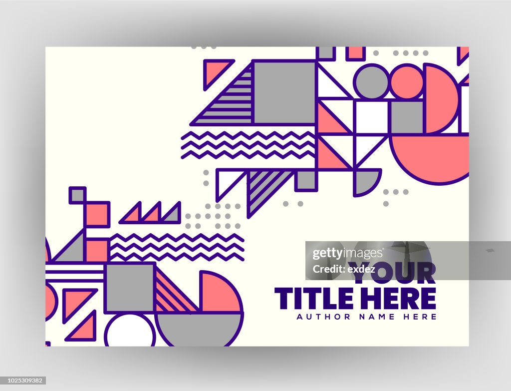 Library Title Design Title Cover With Shape Design High-Res Vector Graphic - Getty Images
