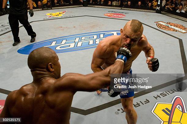 Rashad Evans def. Chuck Liddell - KO - 1:51 round 2 during UFC 88 at Philips Arena on September 6, 2008 in Atlanta, Georgia.