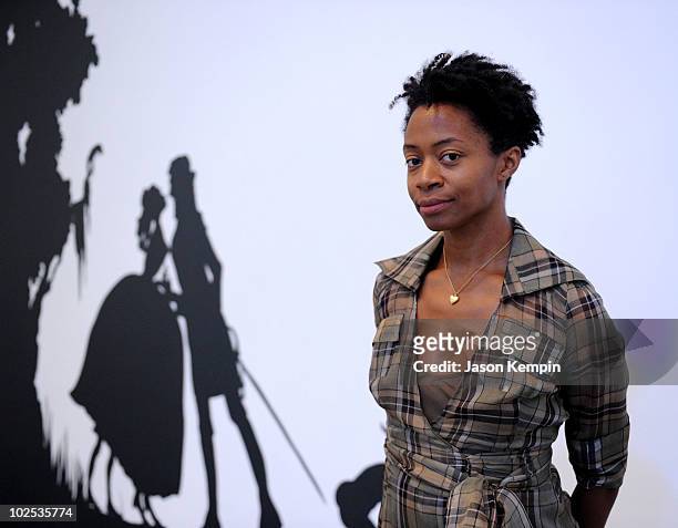 Artist Kara Walker attends the opening reception for the reinstallation of contemporary art from the collection at MOMA on June 29, 2010 in New York,...