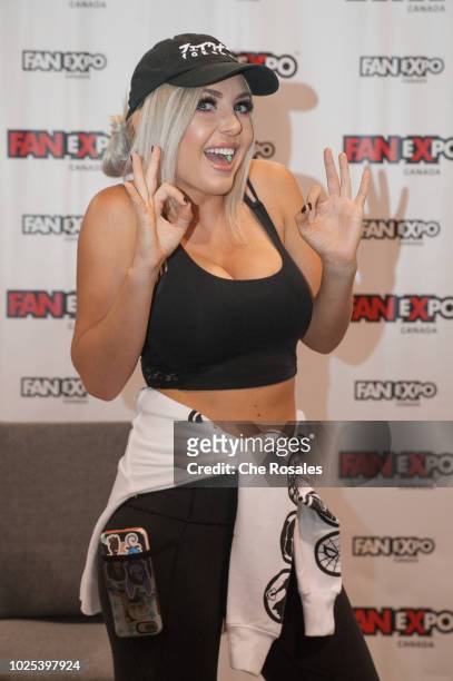 Cosplay celebrity Jessica Nigri attends the 2018 Fan Expo Canada at Metro Toronto Convention Centre on August 30, 2018 in Toronto, Canada.