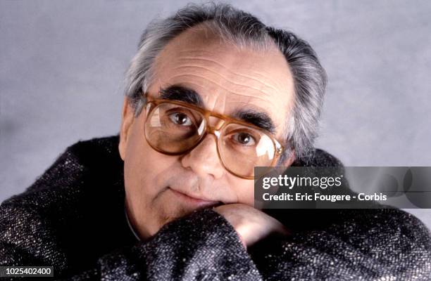 French musician, composer, singer and arranger Michel Legrand poses during a portrait session in Paris, France on .