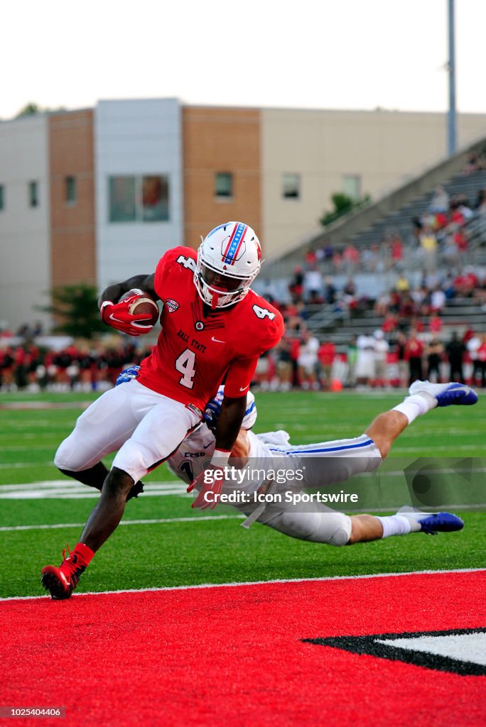 COLLEGE FOOTBALL: AUG 30 Central Connecticut at Ball State