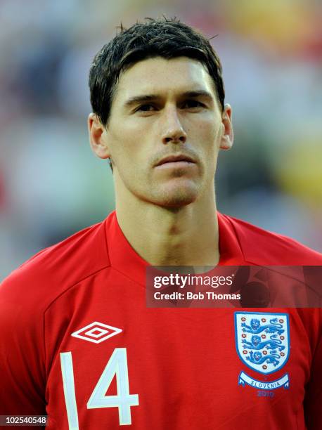 Portrait of Gareth Barry of England before the start of the 2010 FIFA World Cup South Africa Group C match between Slovenia and England at the Nelson...