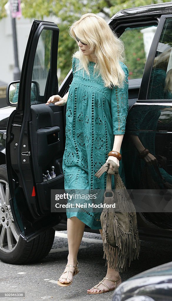 Claudia Schiffer And Matthew Vaughn View A New House In London