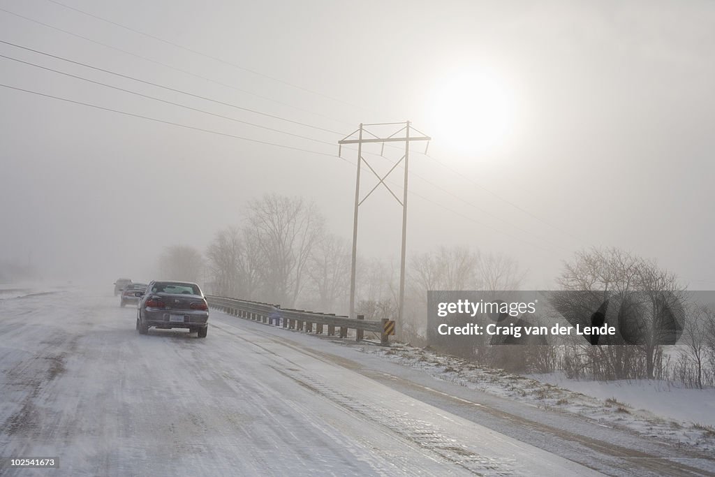 Icy highway