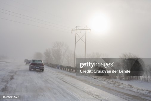 Icy highway Icy highway