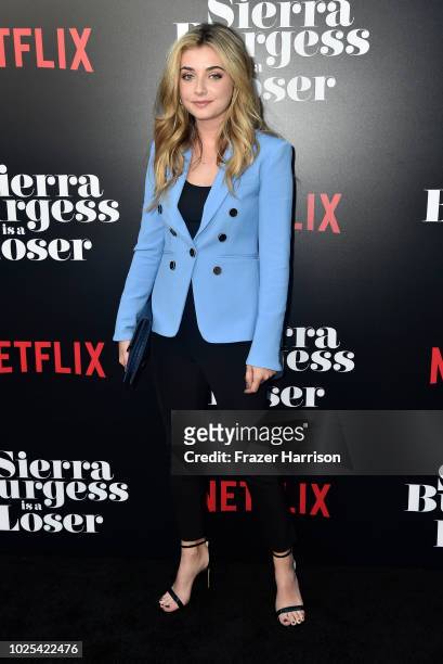 Giorgia Whigham attends the Premiere Of Netflix's "Sierra Burgess Is A Loser" at ArcLight Hollywood on August 30, 2018 in Hollywood, California.