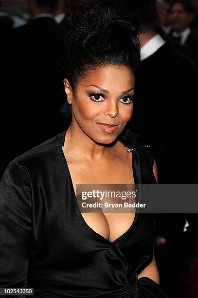 Singer Janet Jackson attends the Metropolitan Museum of Art's 2010 Costume Institute Ball at The Metropolitan Museum of Art on May 3, 2010 in New...