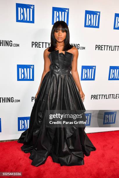 Singer Normani attends the 2018 BMI R&B/Hip-Hop Awards at Woodruff Arts Center on August 30, 2018 in Atlanta, Georgia.