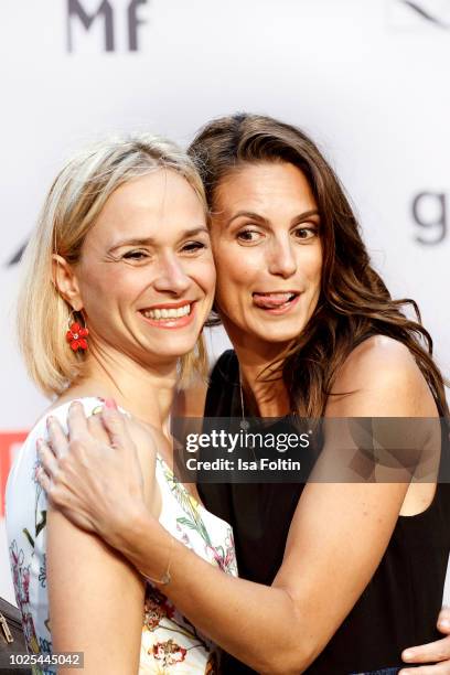 German actress Annett Fleischer and German presenter Katrin Wrobel attend the IFA 2018 opening gala on August 31, 2018 in Berlin, Germany.