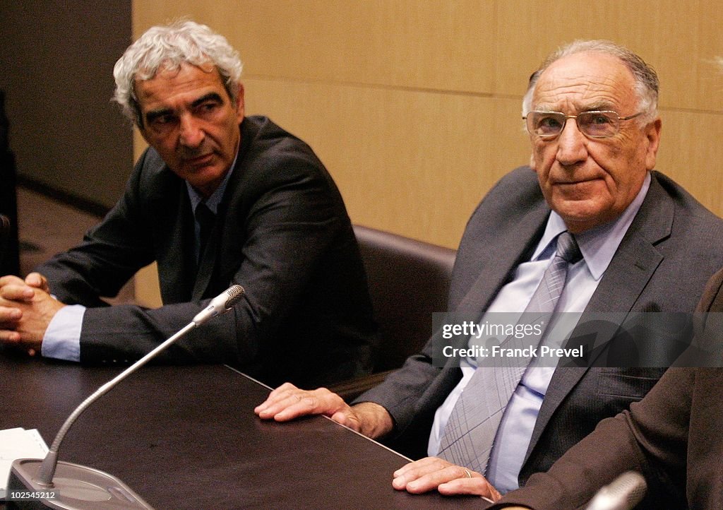 Raymond Domenech and Jean-Pierre Escalettes Attend Cultural Affairs Hearing