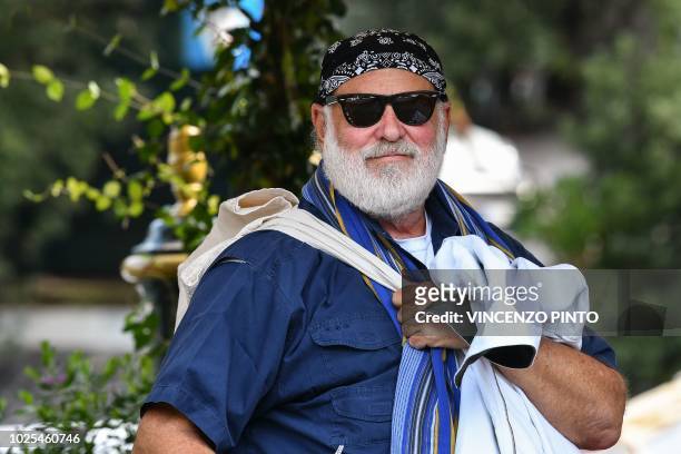 Photographer and filmmaker, Bruce Weber arrives at the Excelsior Hotel on August 31, 2018 during the 75th Venice Film Festival at Venice Lido. -...
