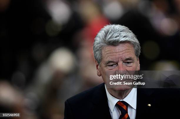 German presidential candidate Joachim Gauck attends the election of a new German president by the Federal Assembly on June 30, 2010 in Berlin,...