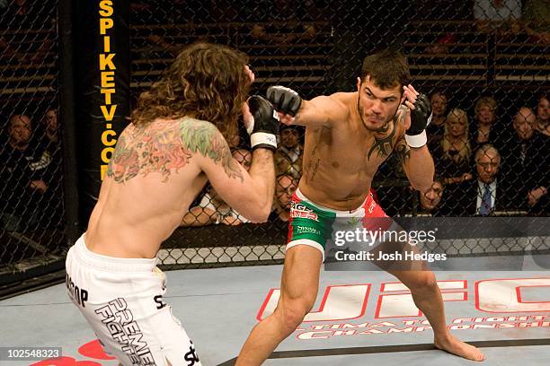 Roger Huerta def. Clay Guida - Submission - :31 round 3 during The Ultimate Fighter 6 Finale on December 8, 2007 in Las Vegas, Nevada.