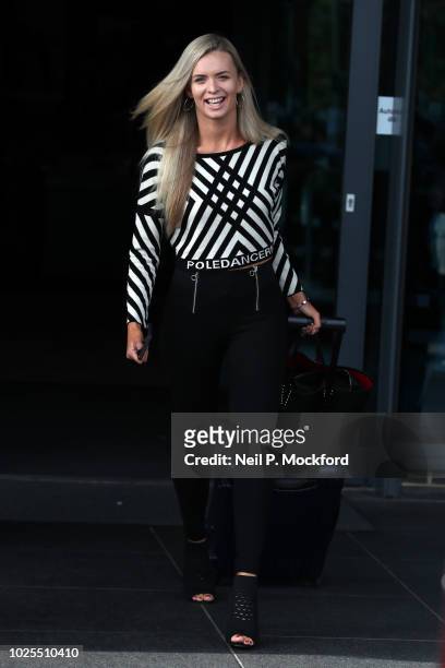 Strictly Come Dancing 2018 dancer Nadiya Bychkova seen at Village Hotel in Borehamwood ahead of rehearsals on August 31, 2018 in London, England.