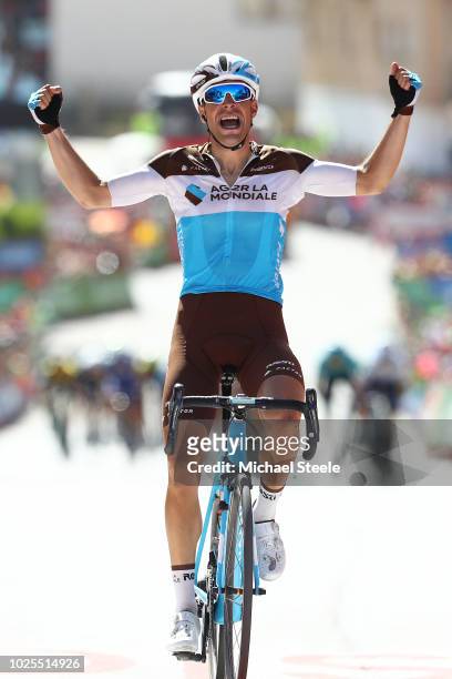 Arrival / Tony Gallopin of France and Team AG2R La Mondiale / Celebration / during the 73rd Tour of Spain 2018, Stage 7 a 185,7km stage from...