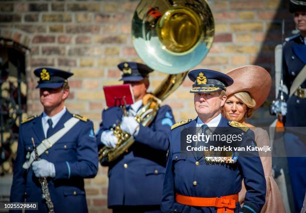 King Willem-Alexander of The Netherlands and Queen Maxima of The Netherlands attend the military ceremony of the Willemsorde, the highest military...