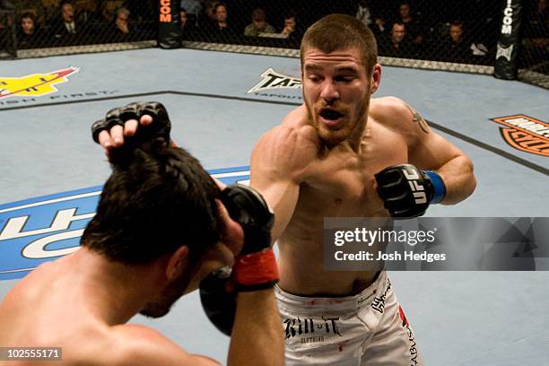 Jim Miller def. Matt Wiman - Unanimous decision during the UFC Fight for the Troops at Crown Coliseum on December 10, 2008 in Fayetteville, North...