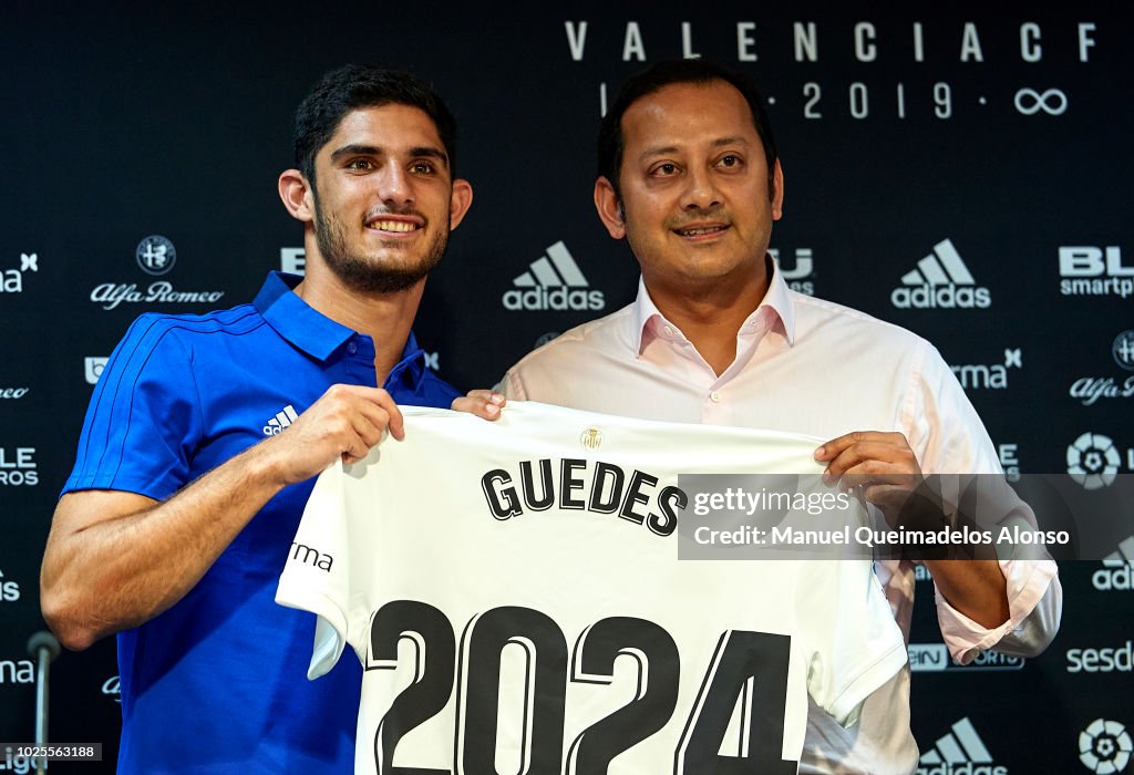 Valencia CF Unveils New Signing Gonzalo Guedes