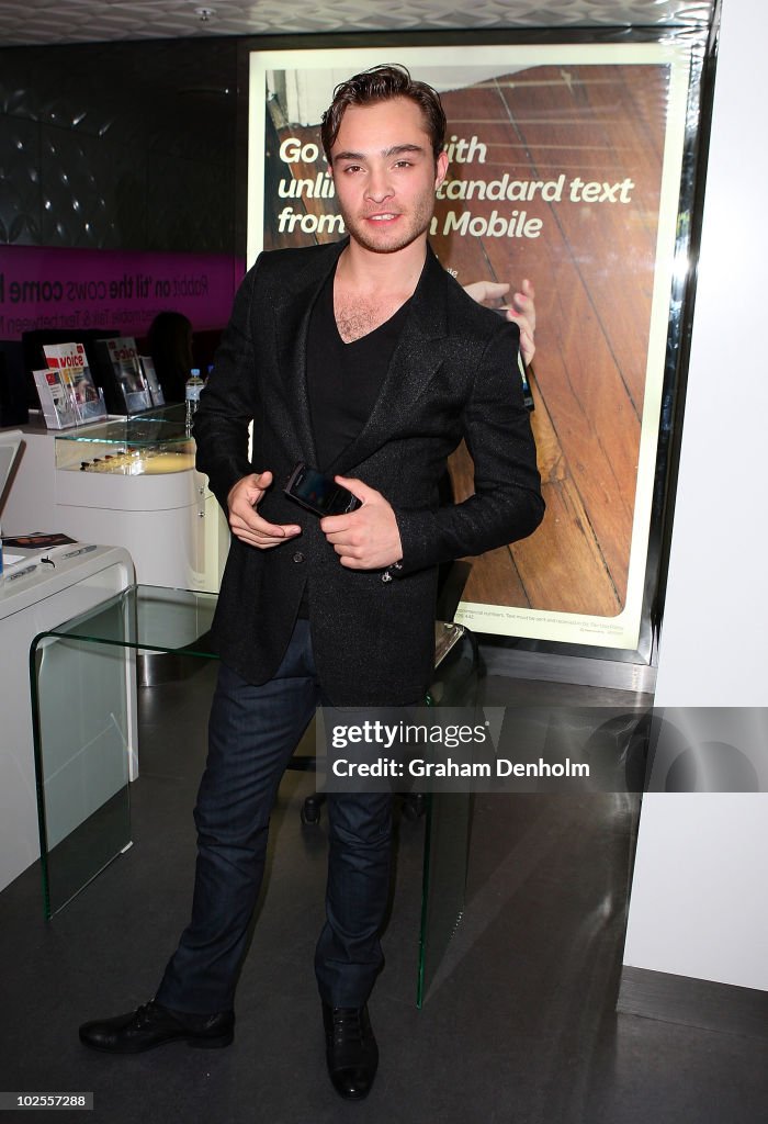 Ed Westwick Attends In-Store Signing