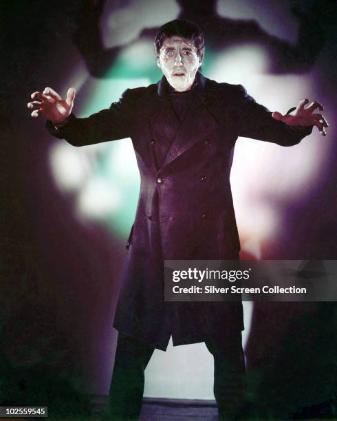 English actor Christopher Lee stars as the Creature in 'The Curse of Frankenstein', 1957.