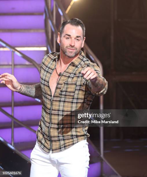 Ben Jardine is evicted from the Celebrity Big Brother house at Elstree Studios on August 31, 2018 in Borehamwood, England.