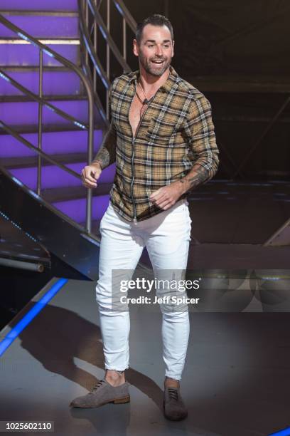 Ben Jardine is evicted from the Celebrity Big Brother house at Elstree Studios on August 31, 2018 in Borehamwood, England.