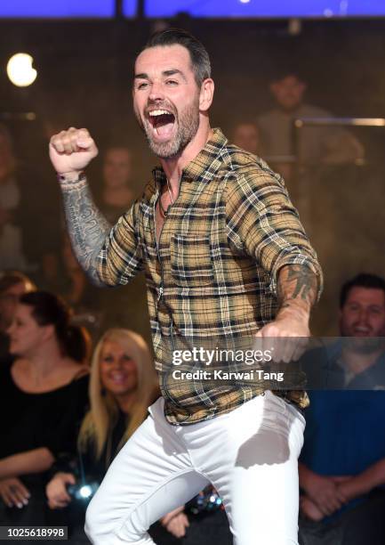 Ben Jardine is evicted from the Celebrity Big Brother house at Elstree Studios on August 31, 2018 in Borehamwood, England.