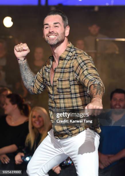 Ben Jardine is evicted from the Celebrity Big Brother house at Elstree Studios on August 31, 2018 in Borehamwood, England.