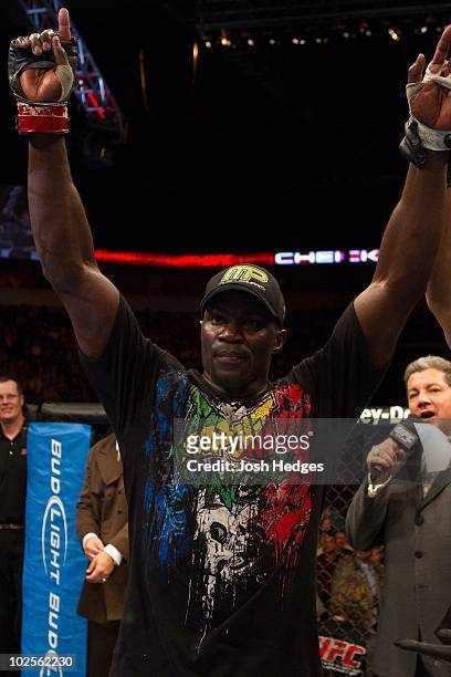 Cheick Kongo def. Paul Buentello - Submission - 1:16 round 3 during UFC on Versus 1 at 1stBank Center on March 21, 2010 in Broomfield, Colorado.