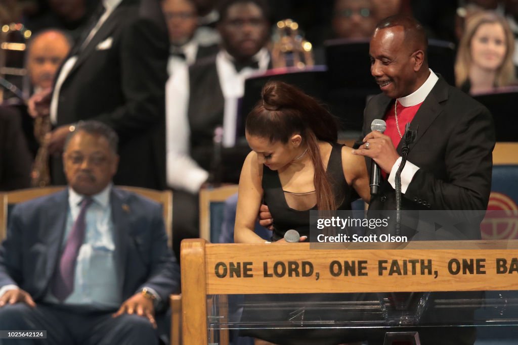 Soul Music Icon Aretha Franklin Honored During Her Funeral By Musicians And Dignitaries