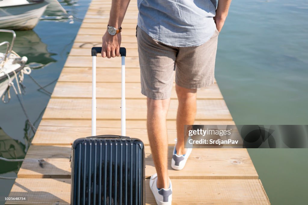 Man with his suitcase
