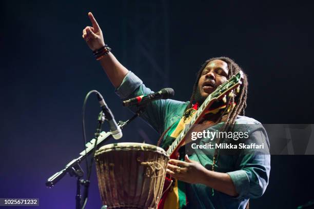 Stephen Marley performs at The Greek Theatre on August 31, 2018 in Berkeley, California.