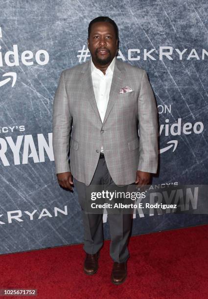 Wendell Pierce attends the premiere of Amazon Prime's of "Tom Clancy's Jack Ryan" at the Battleship Iowa on August 31, 2018 in San Pedro, California.