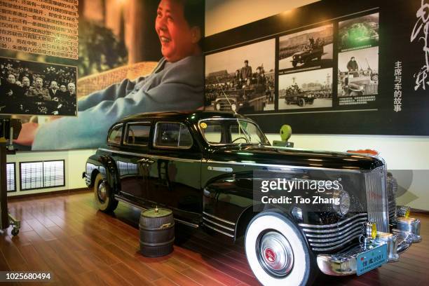 General view of Zis-110 at Harbin century automobile history museum on September 1, 2018 in Harbin, China.The car was given to Chairman Mao zedong as...