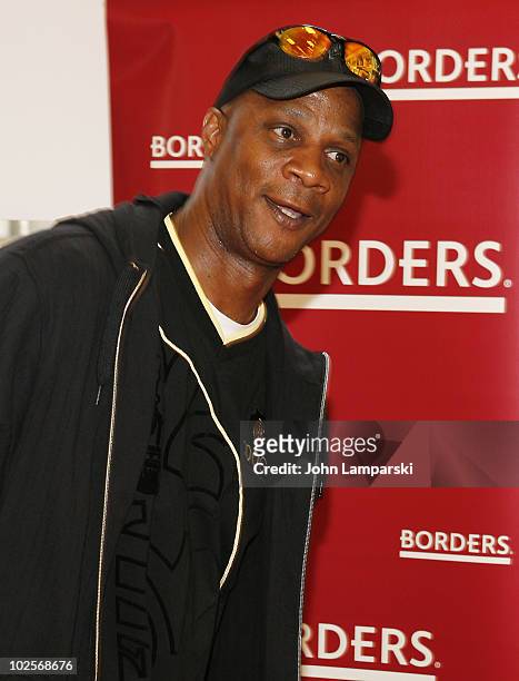 Darryl Strawberry promotes "Straw" at Borders Penn Plaza on May 7, 2010 in New York City.