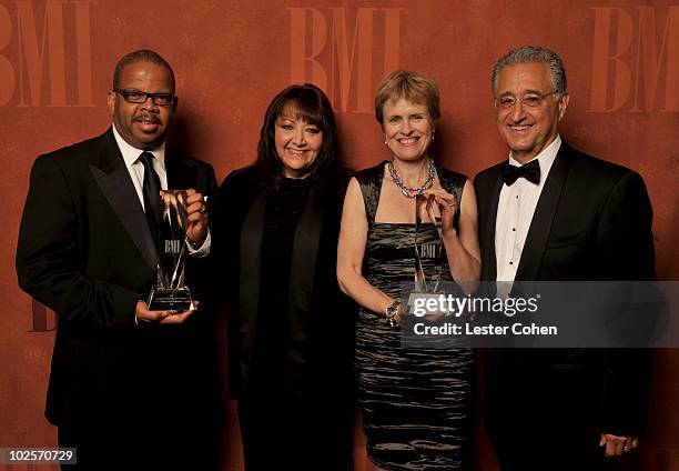 Classic Contribution Award recipient Terence Blanchard, BMI Vice President of Film/TV Relations Doreen Ringer Ross, Richard Kirk Award recipient...