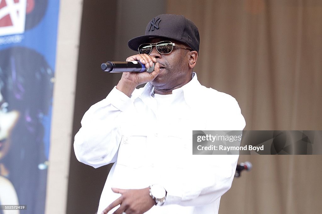 Post Base Rapper Rapper Rob Base performs at the Petrillo Band Shell in Grant Park ...