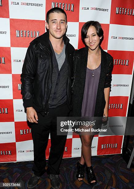 Actor Alex Frost and actress Zelda Williams arrive at the premiere of "The Wheeler Boys" during the 2010 Los Angeles Film Festival at Regal Cinemas...