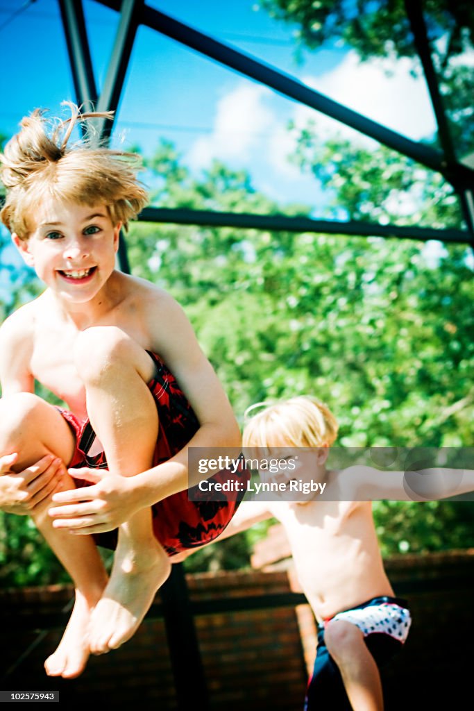 Cannonball into the pool